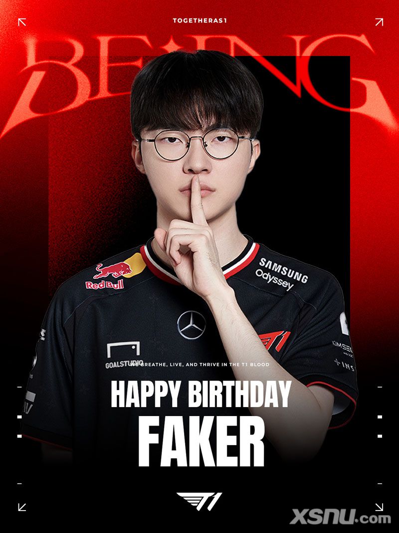 Faker 29岁生日获T1战队庆祝！前SKT冠军搭档Wolf、Ban